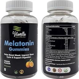 Vitamilla Melatonin Gummies - Orange Flavor, 30 Count, Vegan Sleep Support with Ashwagandha-image-81
