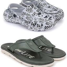 Combo Pack of 2 Slipper/Flip Flops/Slides/Clogs/Sandals for Men (Cl-Guday Vs V-Sultan)-image-58