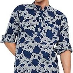 Men's Cotton Regular Fit Printed Kurta-image-36