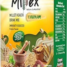 Millex Millet Healthy Mix With Churnam 1kg | 30 Natural Nutrition and 18 Herbal Churna Ingredients | Sprouted Cereals,Nuts, & Pulses |No Sugar Organic Multigrain Nutrition Drink | |Porridge Mix-image-32