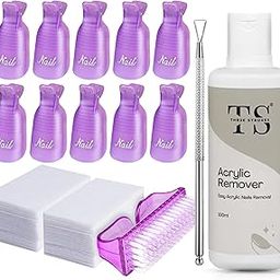 THR3E STROKES Acrylic Remover Kit, Gel Nail Polish Remover for Nails with Soak off clips, Nail Wipes & Peeler, Professional, Quick & Easy Polish Remover In few Minutes Don't Hurt Your Nails 100ml-16