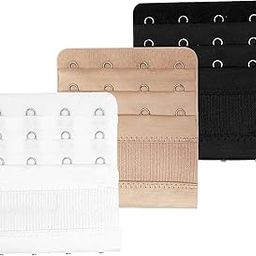 Women's Bra Extender 2 Hooks 3 Hooks 4 Hooks Elastic Stretchy Back Bra Band Extension Strap, Bra Extenders 4 Hook, Large-1