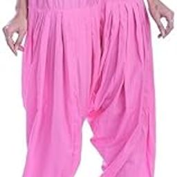 Cotton Semi Patiala Salwar, Traditional Style, Elastic Waist-picture-19