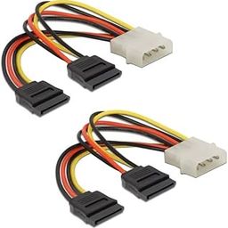 4 Pin Molex to Dual SATA Power Y Cable for Internal Hard Disk Drive,HDD,SSD & DVD Writer (Pack of 2)-picture-18