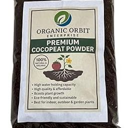 Organic Orbit Enterprise Premium Cocopeat Powder, 100% Natural Growing Medium for Indoor and Outdoor Plants, High Water Retention (1 kg)-image-39
