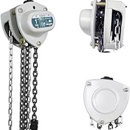 TOYO Chain Hoist 2200Lb,10ft Manual Chain Block Hoist 1ton Chain Fall 3M Come Along Hand Chain Hoist 2 Heavy Duty Hooks Industrial Grade Steel for Warehouse Automotive Construction Building-image-12