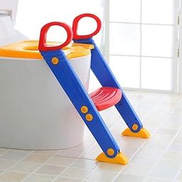 LWVAX Western Toilet Potty Seat for Kids & Baby, Foldable Toilet Seat Leader with Handle for Trainer & Toddleres- Multi Color-image-7