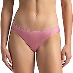 1803 Women's Medium Coverage Micro Modal Elastane Stretch Mid Waist Bikini with Concealed Waistband and Stay Fresh Treatment (Pack of 2)_ Cashmere Rose & Deep Taupe_M-picture-11