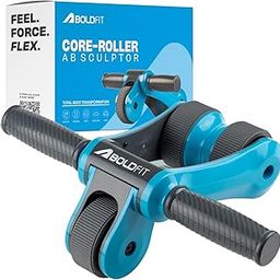 Boldfit Abs Roller for Men & Women Premium Ab Wheel Roller Stomach Abs Roller for Home Workout, Gym Ab Roller for Men Abs Workout Equipment for Abdominal Ab Roller Home Exercise Equipment - Blue-11