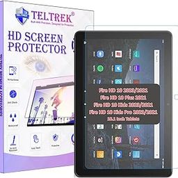 TELTREK Screen Guard Designed For Amazon Fire HD 10 /Fire HD 10 Plus/HD 10 Kids/HD 10 Kids Pro (2023/2021, 13th/11th Gen) 10.1 Inch Nano Fiber PET Tempered Glass Screen Protector-image-94