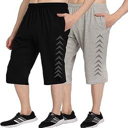 West Gate Clothing Plus Size Mens Three Fourth for Men | Mens Cotton Capri | Men's Three Fourth Combo Pack 2 | Men's Three Fourth 3XL,4XL,5XL-image-99