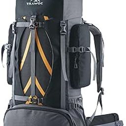 VORTEX 60 Ltr Travel Backpack Hiking Trekking Bag Rucksack Bag for Men & Women, 3 Year Warranty, Black, HK004-image-9