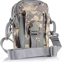 Men Casual Durable Waist Pack Camo Waterproof Nylon Multifunction Waist Bags Military Bag Zipper Outdoor Phone Coin Bag-image-94