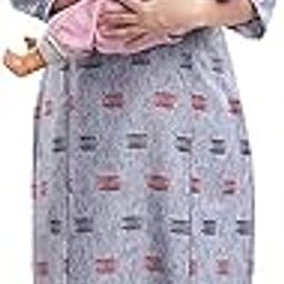 Breathable Printed Cotton Rayon Straight Maternity Feeding Kurti with Zip for Nursing & Pregnancy-image-27