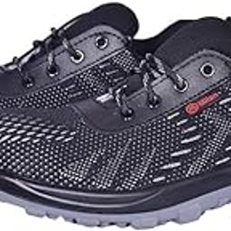 MS4 ISI Marked Safety Shoes for Men | Lightweight Industrial Safety Shoes with PU Sole | Black Work Shoes for Construction & Factory Use-image-67