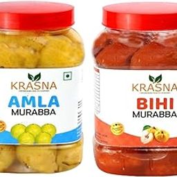 KRASNA Amla Bihi 1kg (Pack of 2 X 1kg Each) Pure, Tasty, Homemade | Vitamin C & Antioxidants Rich | Immunity Booster | Traditional Taste-image-43