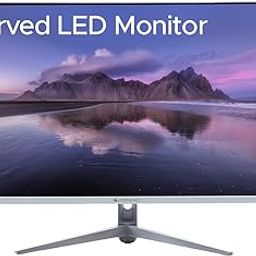 Benchmark Technomate 32-Inch Curved LED Monitor | Full HD, HDMI & VGA Connectivity | Sleek, Ultra-Slim Design, Built-in Speakers, 178° Wide Viewing Angle | Ideal for Work, Gaming & Streaming (White)-20
