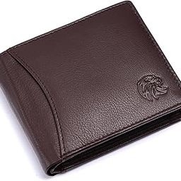 Men Formal Solid Brown Genuine Leather Wallet (9 Card Slots)-picture-13