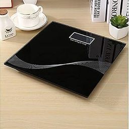8mm Personal Digital Glass Bathroom Weighing Scale Pack of 1 (Black)-image-100