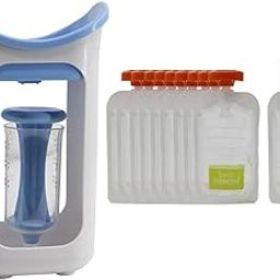 Merishopp Baby Feeding Food Squeezer Organizor Storage Pouch Puree Packing Maker Blue-image-22