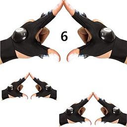 6pcs LED Flashlight Gloves Light Fingerless Outdoor Fishing Gloves Tool Gadgets Gifts for Repairing Working in Darkness Places for Men Women Fishing Camping Hiking and Outdoor Activities (3 Pairs)-72