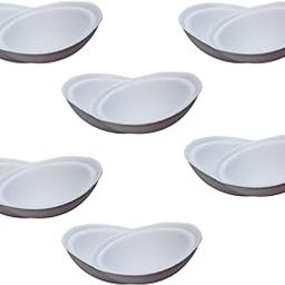 Women Blouse Bra Cup Removable Cotton Pad Round Shape 6 Pair in White Color-44