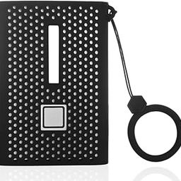 THE 4 Protective Silicone Case for Samsung T7 Portable SSD 1TB 2TB 500GB Anti-Scratch Lightweight Soft Sleeve Skin Cover (Black)-picture-11