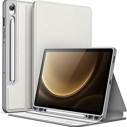 JETech Cover Case for Samsung Galaxy Tab S10 FE / S9 FE 10.9-Inch with S Pen Holder, Slim Folio Stand Protective Tablet Cover, Multi-Angle Viewing (Silver)-image-89