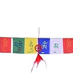 Ryme Combo of red Dream Catcher and Tibetan Flag for car/Bike-picture-25