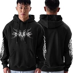 Streetwear Death Metal Oversized Hoodies for Men and Women Drop-Shoulder Unisex Hoodie-image-41