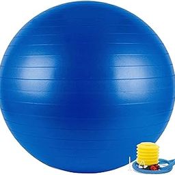 Kalitus Gym Ball Fitness Exercise Yoga Ball Gymnastic Ball Anti Burst and Slip Resistance with Foot Pump for Men and Women - Diameter 65Cm-image-88