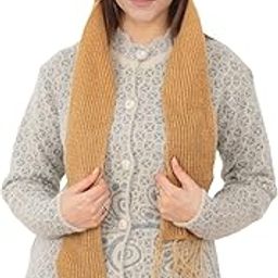 Women's Soft Knitted Winter Warm Woolen Cap with Woolen Lovely Muffler|Fur Cap with Muffler-picture-2