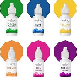 Vedanum DIY Premium Liquid Colors for Soap Making Non-Toxic Skin Friendly Pigments for Melt and Pour Bath Bombs Lotions (Pack of 6)-image-35