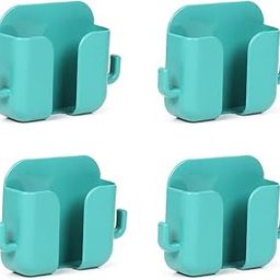 theKiteco. Wall Mounted Mobile Stand Storage Case for Remote, Wall Mounted Mobile Stand/Multi Purpose Stand with Hole for Phone Charging - Green - Pack of 4-picture-0