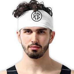 Men Women Headband Sport Gym Workout Tennis Cricket Other Sports Printed Head Band Multicolored-11