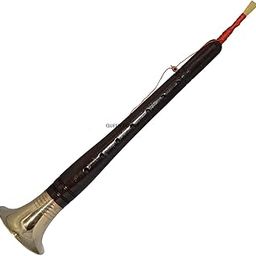 Sai Musical Indian Shehnai Wind Instrument, Black Lacquer, Brass, C Major-image-61