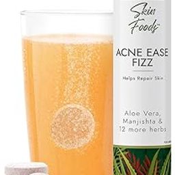 Kapiva Acne Ease Fizz | 100% Ayurvedic Acne Control Fizz Tablet | Clear, Pimple-Free Skin | Blood Purifier with Neem, Tulsi, Sandalwood | Orange Flavor-image-94