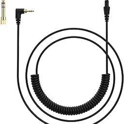 Premium 4 Pole DJ Audio Headphone Cable, Compatible with Pioneer HDJ-X5/X7/S7/CUE1, Extension Coil Spring Wire for DJ and Audio Equipment-15