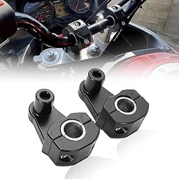 MIKANIX Alloy Black Universal Handlebar Riser/Raiser Handle Clamps Riser For All Bikes Handlebar Riser Kit-image-20