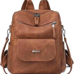Backpack for Women, Girls - Faux Leather Travel Shoulder Backpacks with Adjustable Strap - Ladies Stylish Handbag Purse-image-14