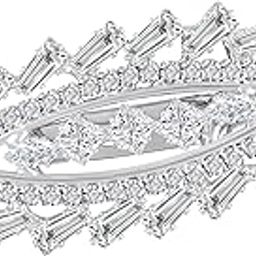 Premium White Cubic Zirconia (CZ) Studded Saree Pin Brooch with Rhodium Plating for Women (BP1101207RWhi)-image-80