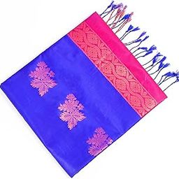 Elegant Kanjivaram Jacquard Soft Silk Saree with 3-Inch Tissue Border | Exquisite Traditional Indian Wear for Special Occasions-image-10
