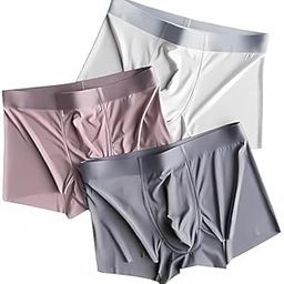 Men's Ultra-Soft Ice Silk Lycra Material Stretch Solid Briefs Boxer Short Underwear Ideal for Working Out Multicolor (Pack of 1)-image-56