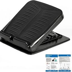 StrongTek Portable Slant Board, Adjustable Incline Boards, Calf Stretcher, Desk Foot Rest, Foot Stool, Anti Slip Design, Ankle Stretching, 4 Positions Calve Stretch Wedge (300LB Capacity) (Black)-25