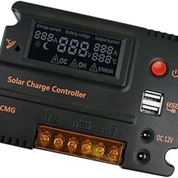 10A MMPT PWM Controller Waterproof Solar Charge Controller w/LCD Display and LED Bar|Collectibles-3