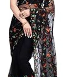 Women's Net Embroidered Saree Mudra Saree-New-picture-46