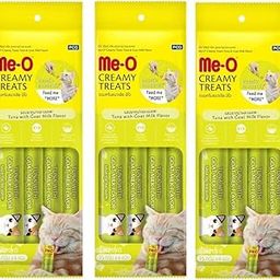 MeO Creamy CAT Treats for Cats and Kittens - Tuna with Goat Milk Flavor Pack of 12 x 15 g-image-52