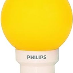 Philips 0.5W B22 LED Yellow LED Bulb (Deco Mini)-32