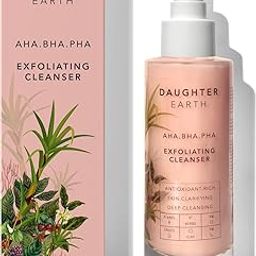 DAUGHTER EARTH AHA BHA PHA Exfoliating Cleanser | Daily Routine Face Wash With Fruit Enzymes | Cream Based Gentle Deep Cleansing | Soothing & Nourishing Fruit Goodness | Suits All Skin Types | 100 ml-image-27