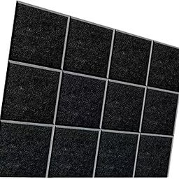 CALANDIS 12 Pieces Acoustic Panels DIY Soundproof Wall Panels for Home Studio Bedroom black sticky | Acoustical Treatments | Pro Equipment-picture-16